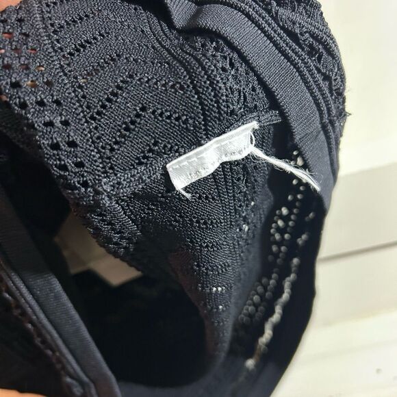 John + Jenn Black Textured Midi Dress Small - Picture 11 of 16